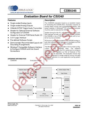 CDB5345 datasheet  